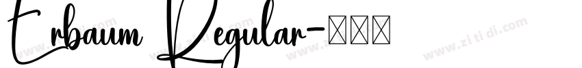 Erbaum Regular字体转换